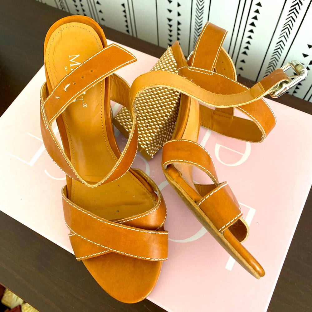 Sandal bloc style - real leather